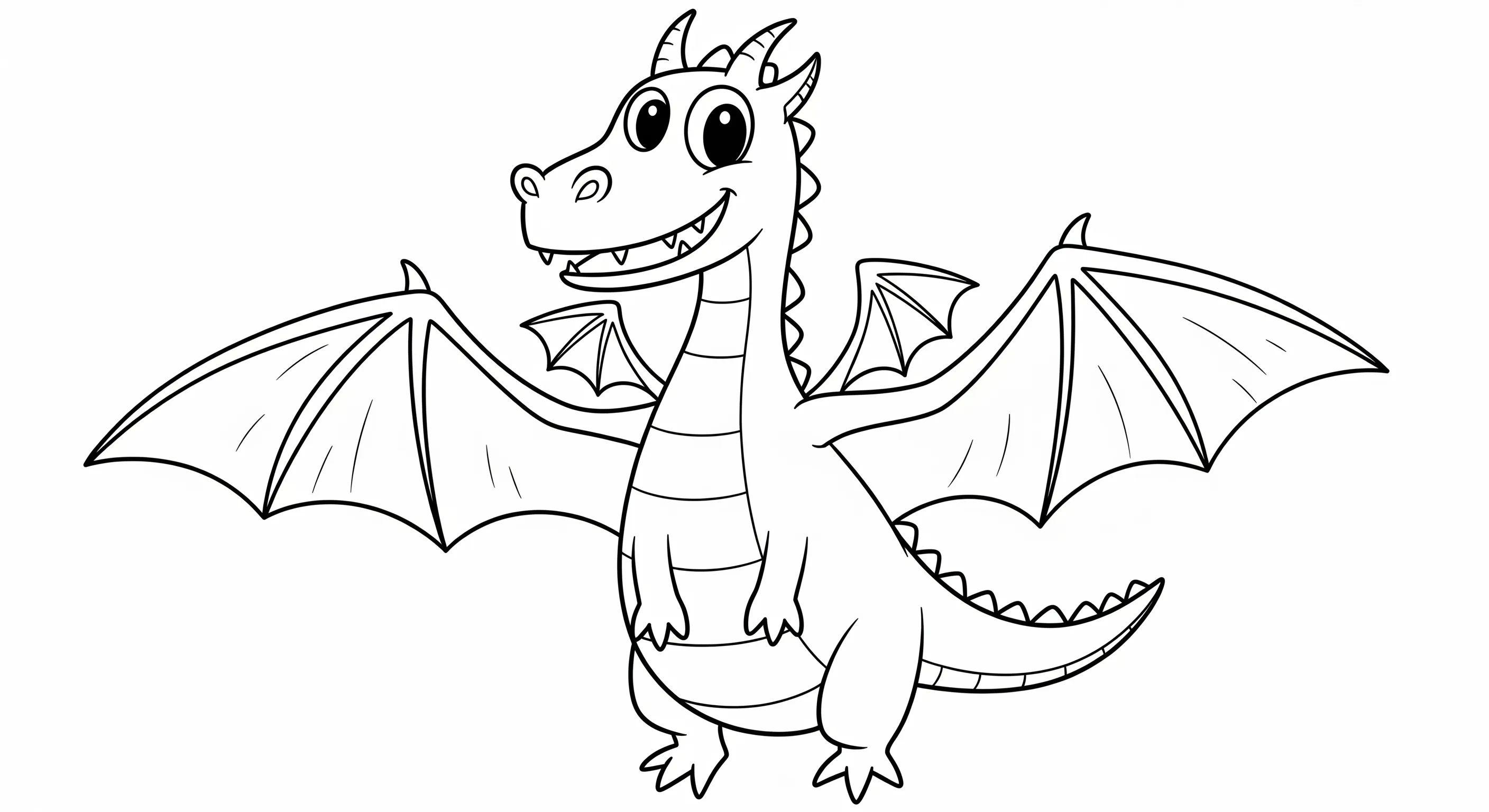 Gambar Gambar Mewarnai Naga siap untuk diwarnai
